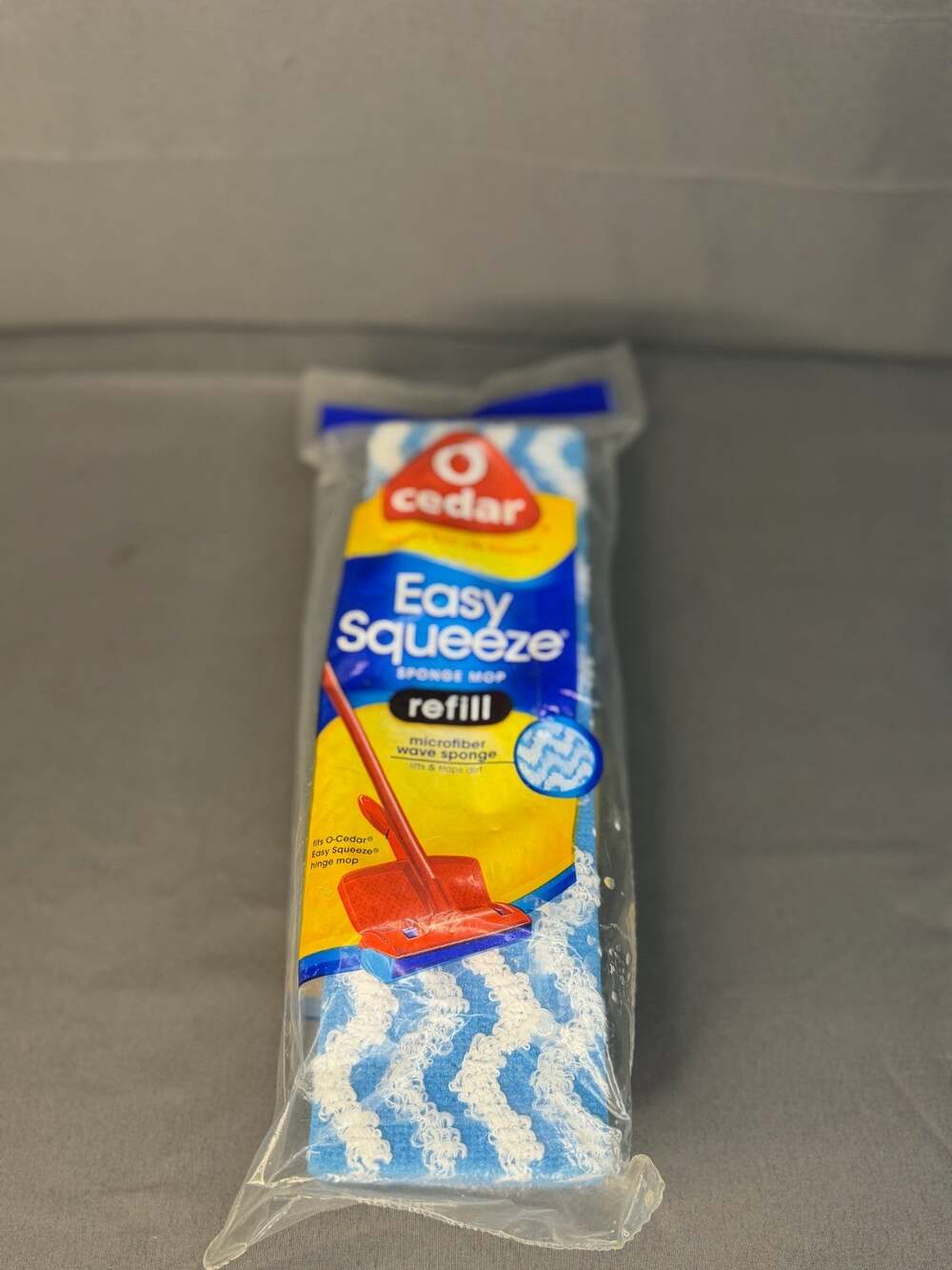 O Cedar Easy Squeeze Sponge Mop Refill Wave Sponge NIP